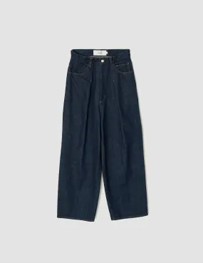 24WDM-#422-OW 14.5OZ DENIM IN TUCK COMFORT TAPERED PANTS