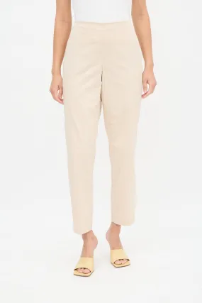 Beige Tapered Trouser