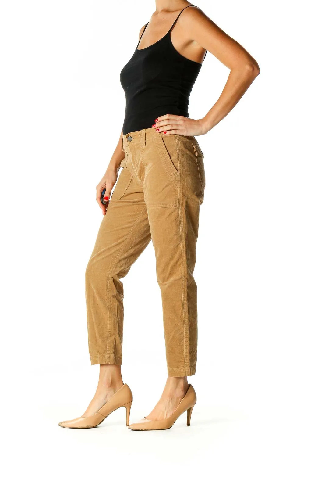 Brown Straight Leg Jeans