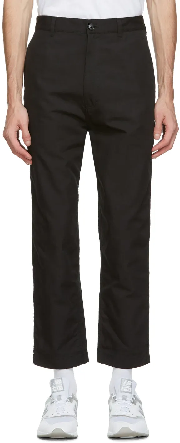 Comme des GarÃ§ons Homme Black Oxford Trousers