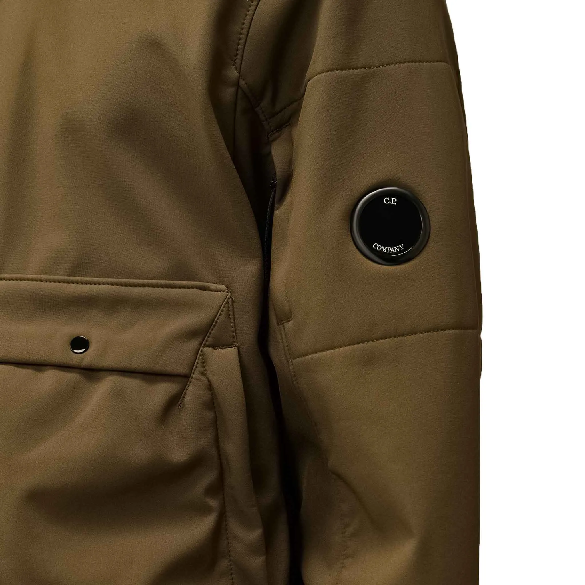 C.P. Company Shell-R Bomber Jacket in Ivy Green