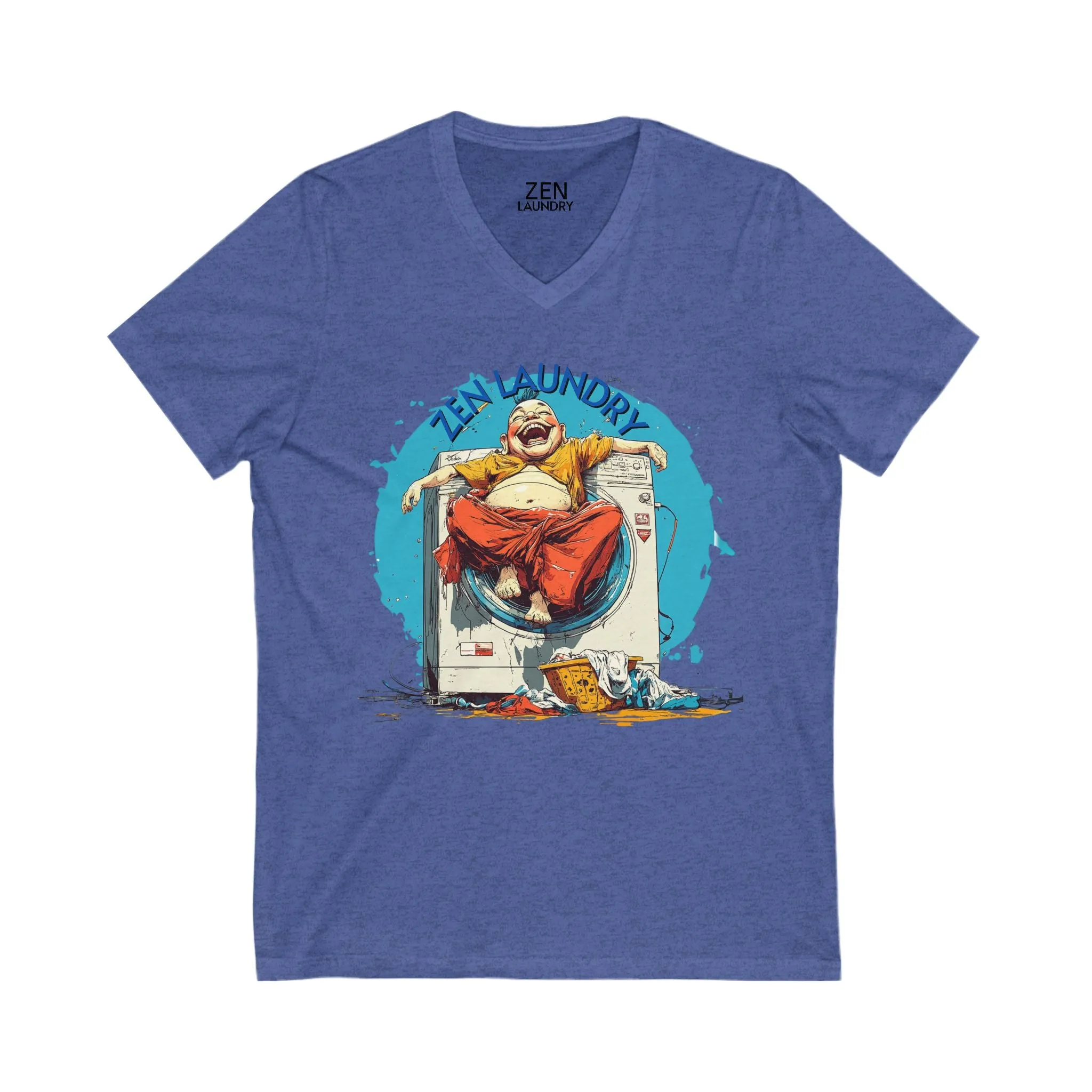 DUO MODERN "ZEN LAUNDRY" Unisex Jersey Short Sleeve V-Neck Tee