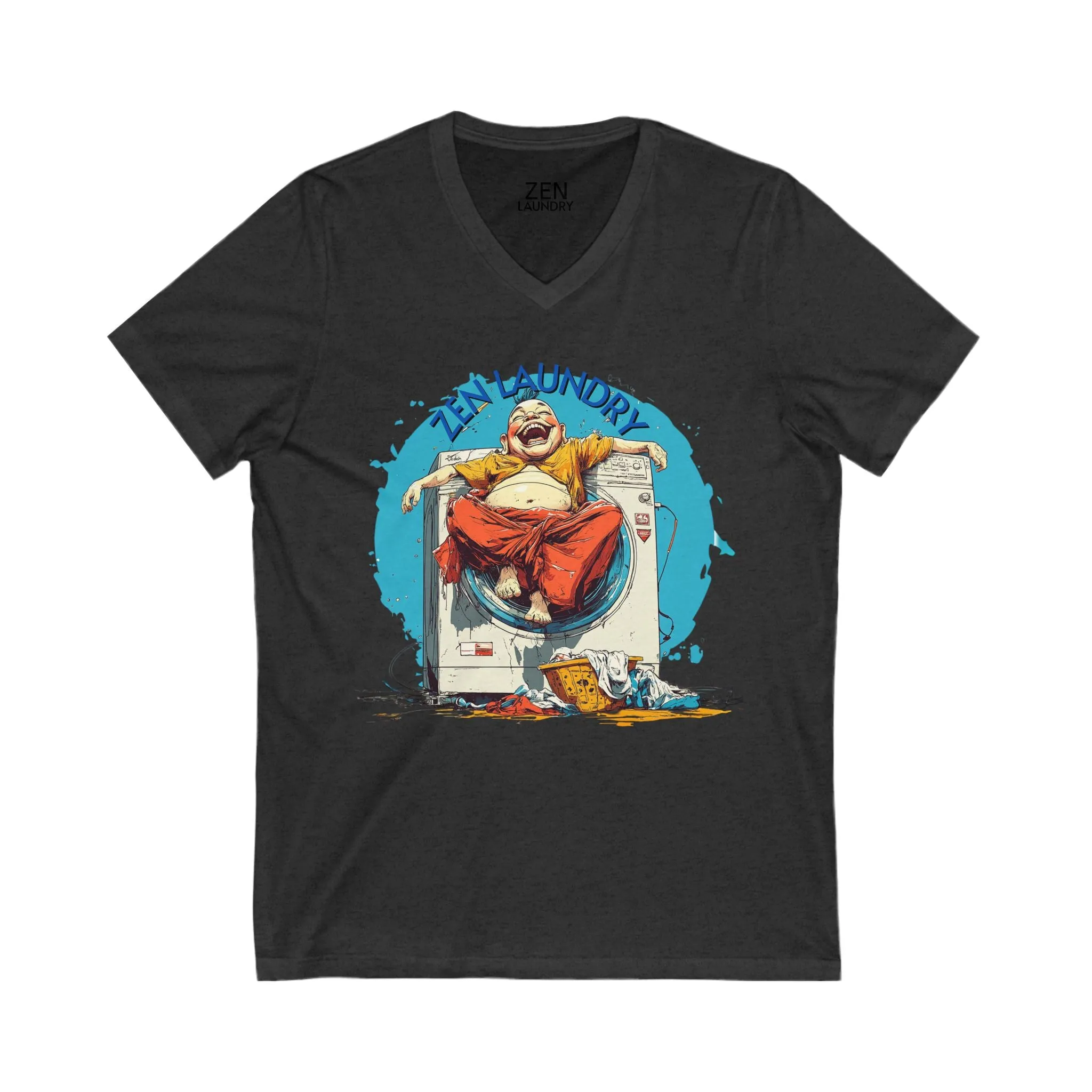 DUO MODERN "ZEN LAUNDRY" Unisex Jersey Short Sleeve V-Neck Tee