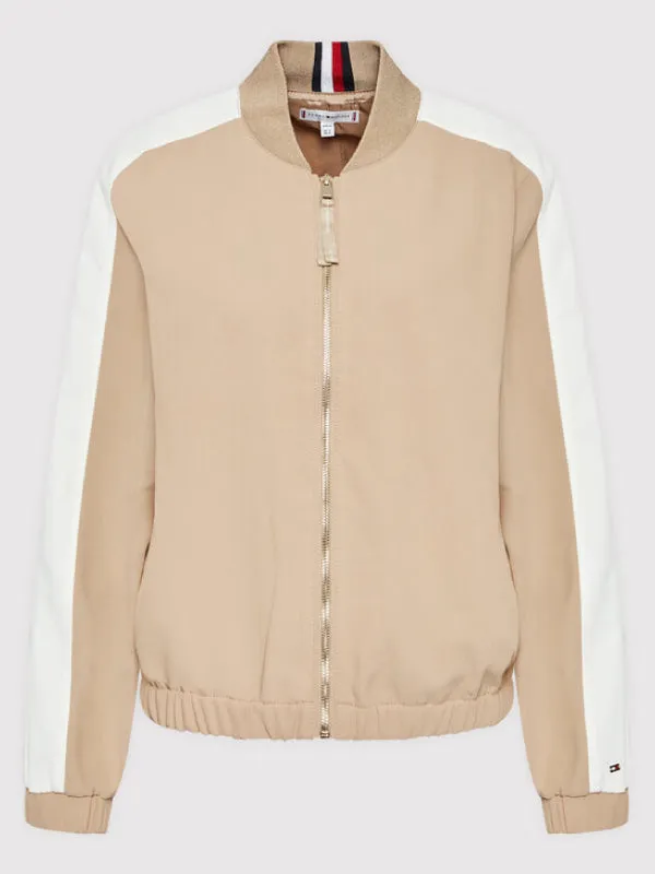 Fluid Twill Colorblock Bomber