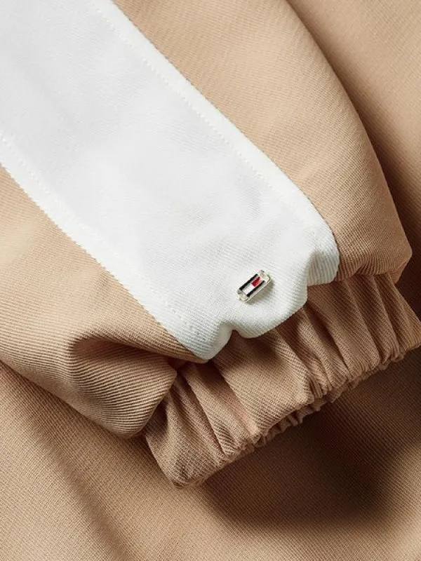 Fluid Twill Colorblock Bomber