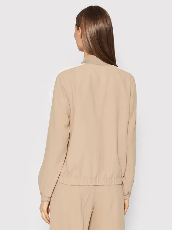 Fluid Twill Colorblock Bomber
