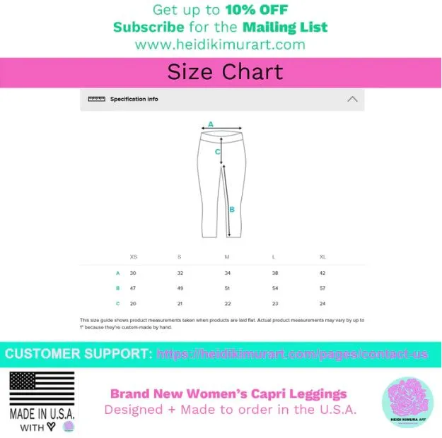Gray Solid Color Capri Leggings, Grey Solid Color Best Casual Women's Capri Tights-Made in USA/EU/MX