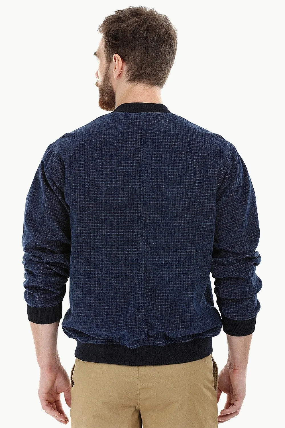 Indigo Corduroy Bomber Jacket