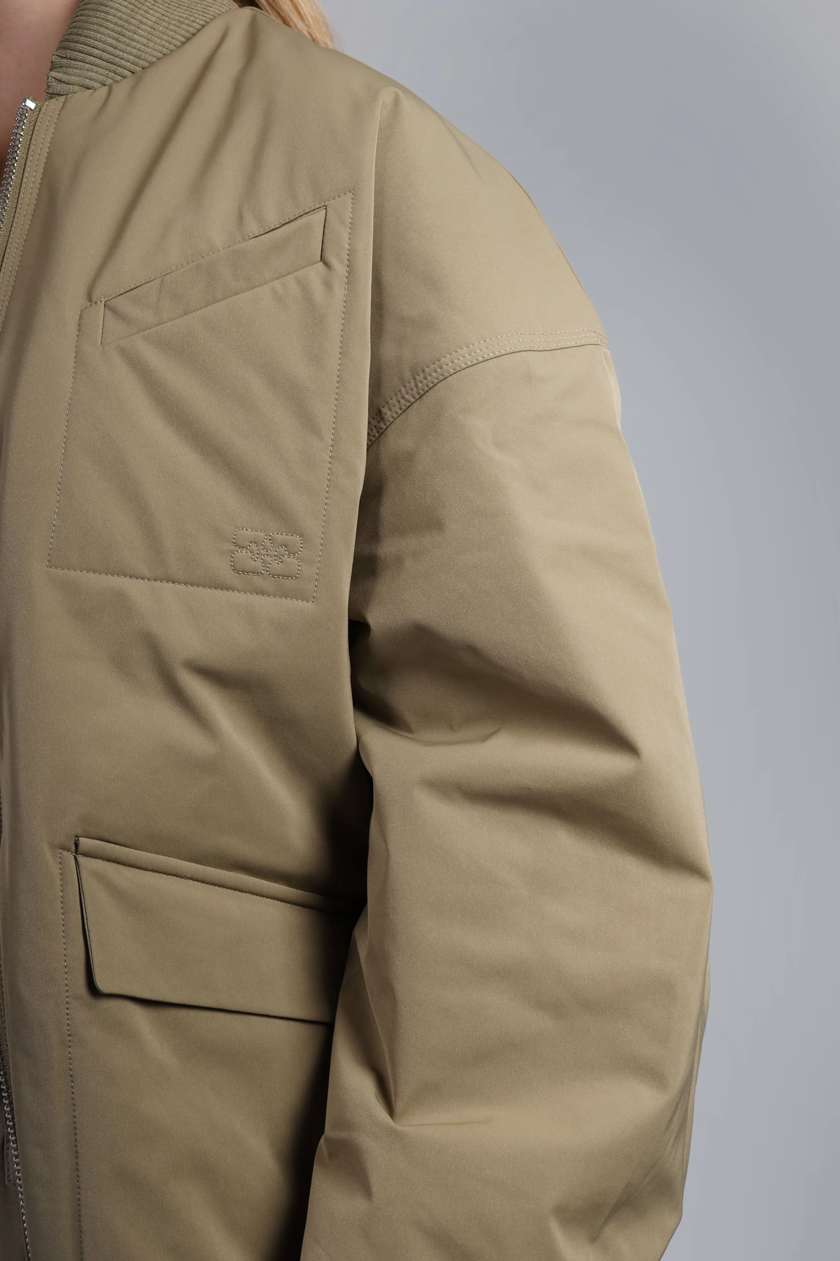 Light Twill Oversized Army Green