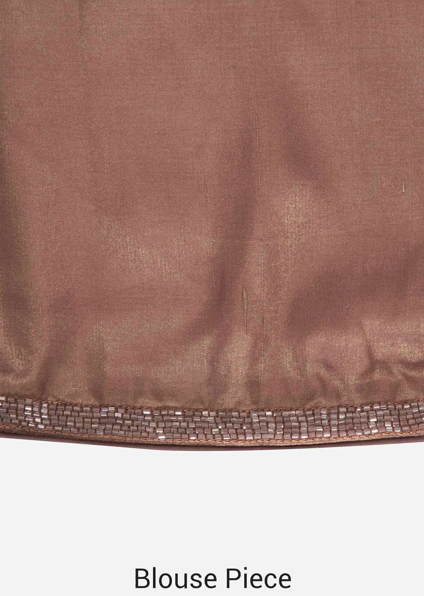 Light violet saree with ready stitched blouse beautified with cut dana embroidery work only on Kalki