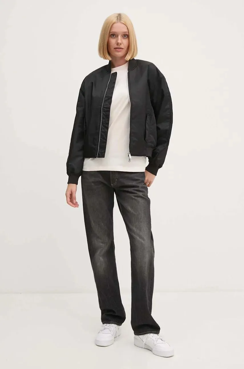 Ls Filled Nylon Bomber