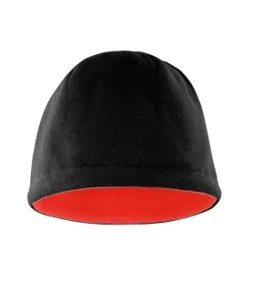 Result Reversible Fleece Skull Hat | Black/Red