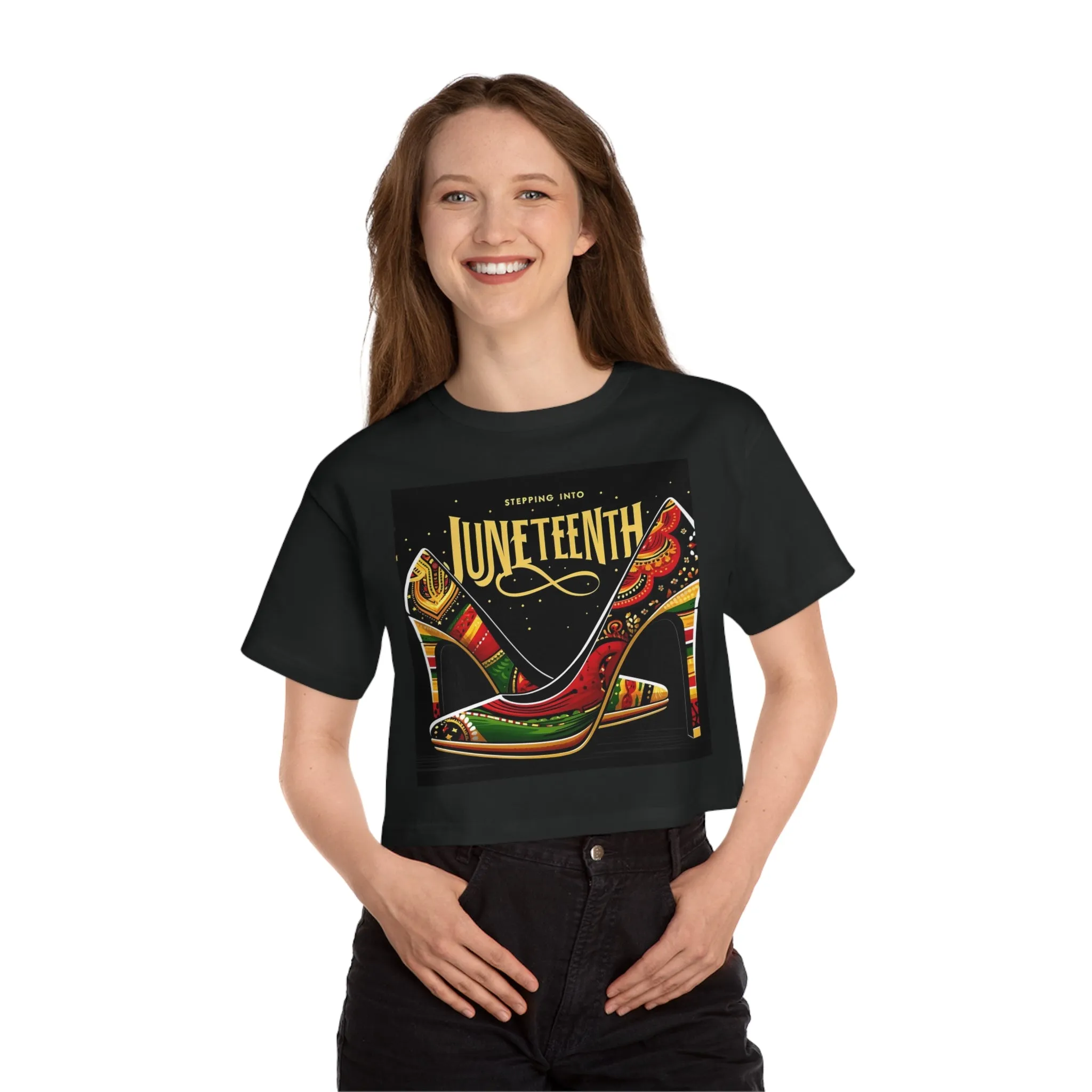 Stepping into Juneteenth Champion Cropped T-Shirt