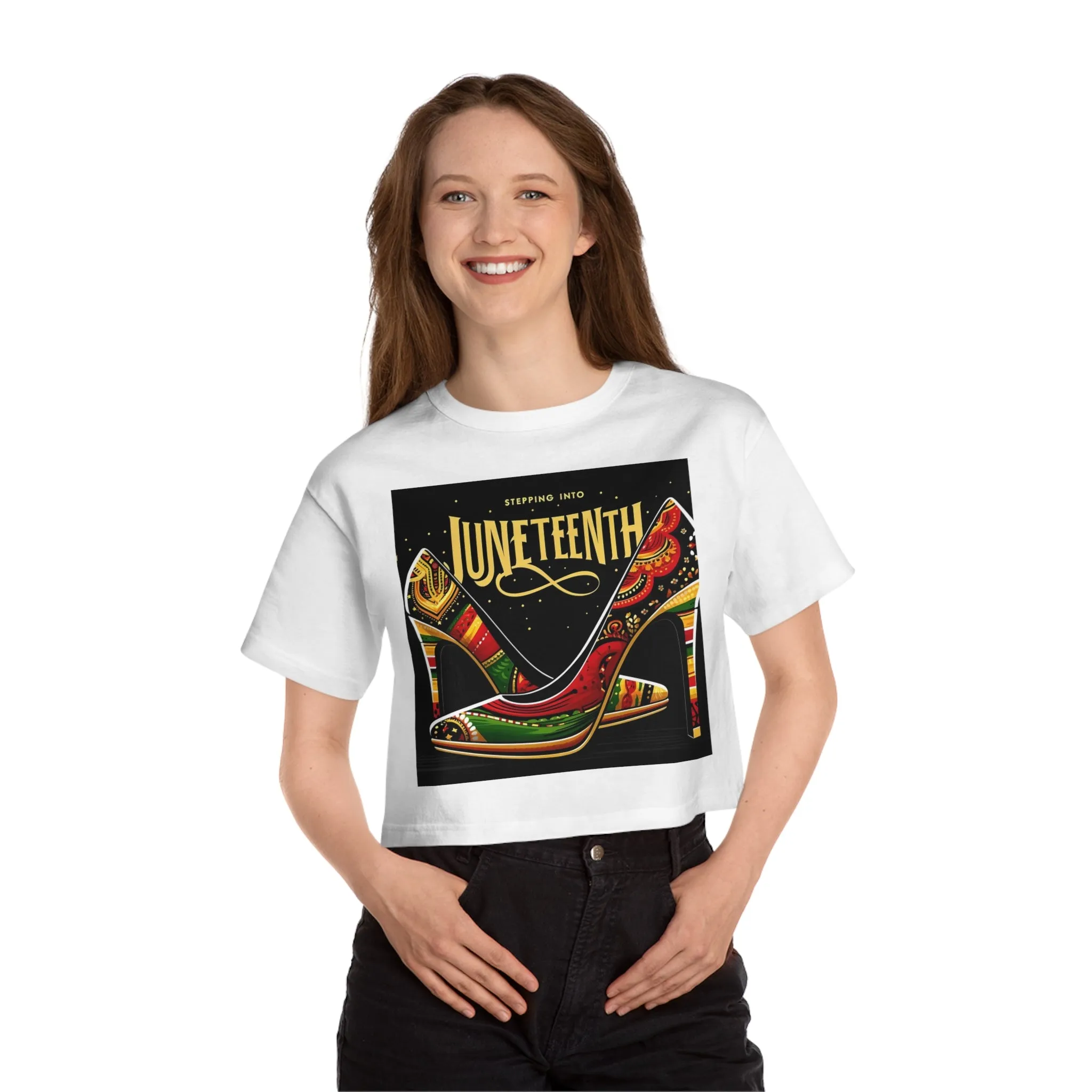 Stepping into Juneteenth Champion Cropped T-Shirt
