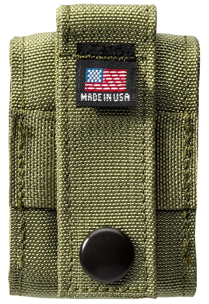 Tactical Pouch and Black Crackle Windproof Lighter Gift Set