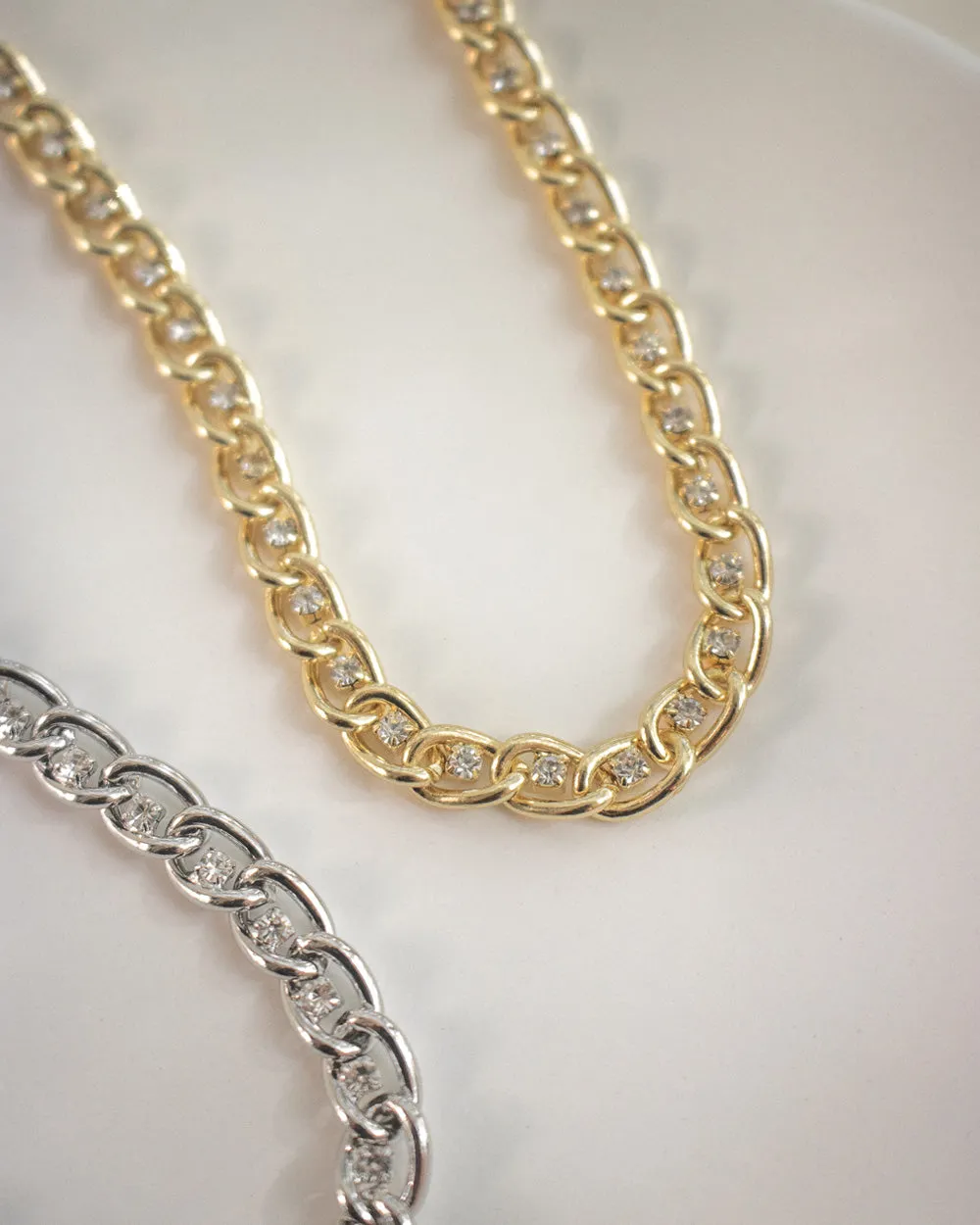 TRANCE Chain Choker in Gold