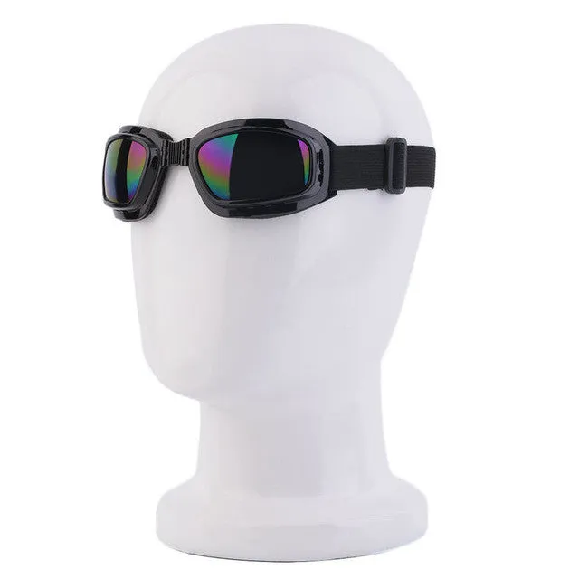 Unisex Safety Goggles Foldable Anti Glare Polarized Windproof Anti Fog Sun Protective Adjustable Strap Glasses