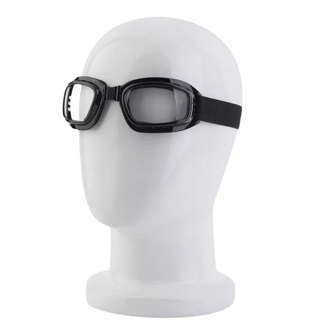 Unisex Safety Goggles Foldable Anti Glare Polarized Windproof Anti Fog Sun Protective Adjustable Strap Glasses